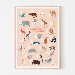 Abécédaire Les animaux du monde - Papier Curieux - Corail