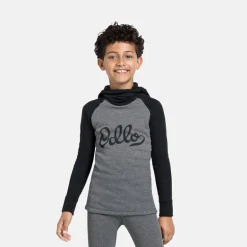 Active Warm Eco Kids - Odlo - Black - Steel Grey