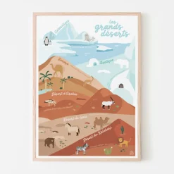 Affiche Les Grands Déserts - Papier Curieux
