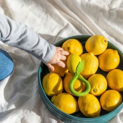 Anneau de dentition et Hochet - Citron - Oli and Carol