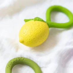 Anneau de dentition et Hochet - Citron - Oli and Carol