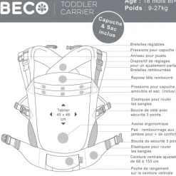 Beco Toddler - Pour grands enfants - 9 à 27kg - Cool Navy