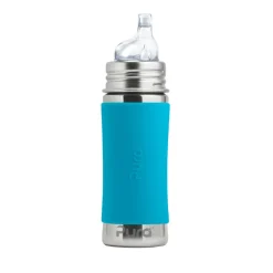 Biberon à bec isotherme d’apprentissage en inox 260 ml - Pura - Aqua