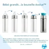 Biberon inox à bec évolutif - 325 ml - Pura - Licorne