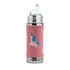 Biberon inox à bec évolutif - 325 ml - Pura - Licorne