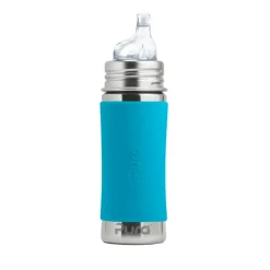 Biberon inox à bec évolutif - 325 ml - Pura - Aqua