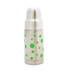 Biberon Inox Isotherme Organic Kidz 220mL goulot large - Vert