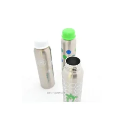 Biberon Inox Isotherme Organic Kidz 270ml goulot étroit - Oiseaux