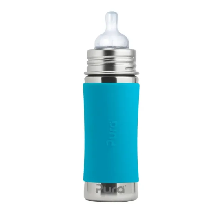 Biberon inox évolutif Pura - 325 ml - Aqua