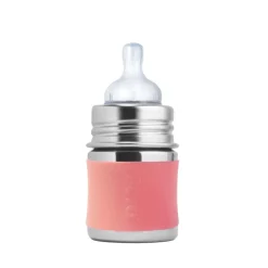 Biberon inox évolutif Pura - 150 ml - Rose