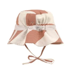 Bob anti-uv bébé - Lassig - Rayures terre/sel marin
