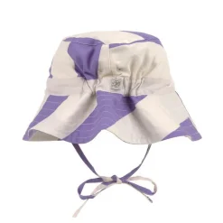 Bob anti-uv bébé - Lassig - Rayures violet/sel marin