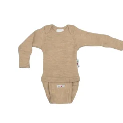 Body en laine - Manches longues - évolutif de Manymonths - Driftwood Taupe