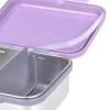 Boite gouter inox - Lassig - Coeur mauve