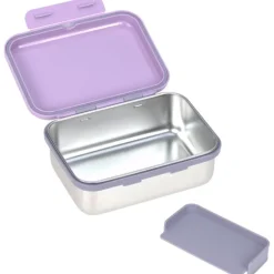 Boite gouter inox - Lassig - Coeur mauve