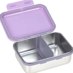 Boite gouter inox - Lassig - Coeur mauve