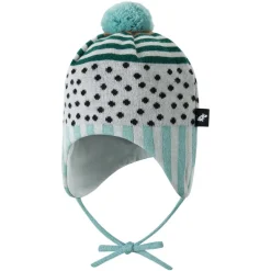 Bonnet bébé en laine mérinos - Moomin Yngst - Reima - Cool Green