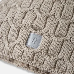 Bonnet enfant en laine merinos Nyksund - Reima - Earthy Beige