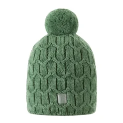 Bonnet enfant en laine merinos Nyksund - Reima - Green Clay