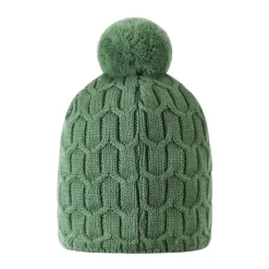 Bonnet enfant en laine merinos Nyksund - Reima - Green Clay