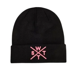 Bonnet Piano enfant - Watts - Black / Cross Fluo Pink