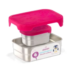 Boîte goûter inox Affenzahn - Chouette rose