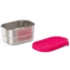 Boîte goûter inox Affenzahn - Chouette rose