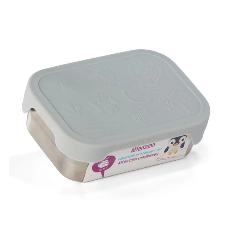 Boîte goûter inox Affenzahn - Koala gris