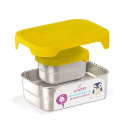 Boîte goûter inox Affenzahn - Tigre jaune