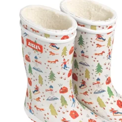 Botte de pluie fourrée enfant Lolly Pop Fur - Aigle - Zermatt