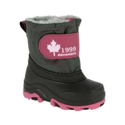 Bottes neige bébé Elementerre Albox - Gris/Fushia