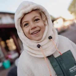 Cagoule polaire bébé Warmy - Hello Hossy - Cream