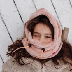 Cagoule polaire bébé Warmy - Hello Hossy - Pink