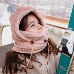 Cagoule polaire bébé Warmy - Hello Hossy - Pink