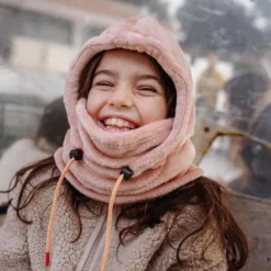 Cagoule polaire bébé Warmy - Hello Hossy - Pink