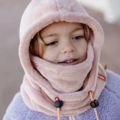 Cagoule polaire bébé Warmy - Hello Hossy - Pink