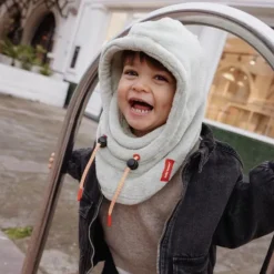 Cagoule polaire bébé Warmy - Hello Hossy - Green