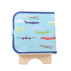 Cahier Jaq Jaq Bird - Avions / Nuages - Cahier réutilisable