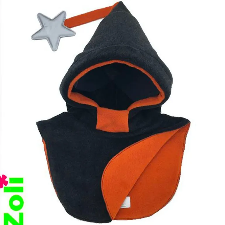 Capuchon enfant Zoli - Anthracite / Orange