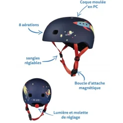 Casque bébé Micro - Jusqu'à 3 ans - (46 - 50 cm ) - Rocket