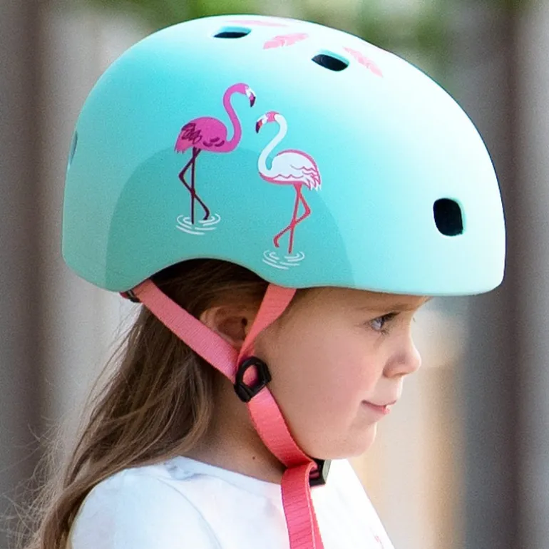 Casque bol enfant Micro - 4-12ans (52 - 56 cm ) - Flamingo