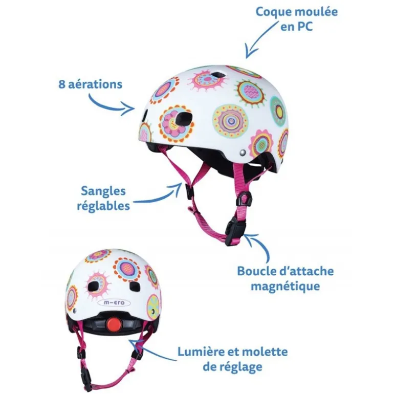 Casque bol enfant Micro - 4-12ans (52 - 56 cm ) - Dot