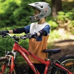 Casque intégral VTT Enfant - YouDrop FF - Abus - Silver