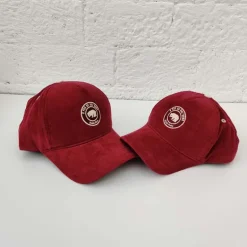 Casquette enfant en velours - Poule Party - Bordeaux