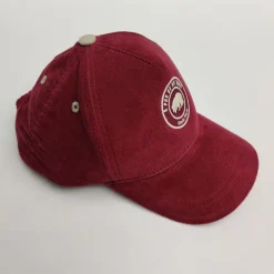 Casquette enfant en velours - Poule Party - Bordeaux