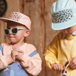 Casquette enfant five panel anti-UV - KietLa - Leopard Vert
