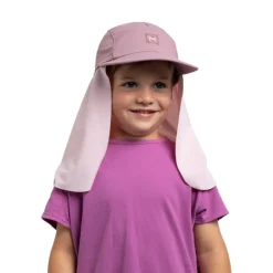 Casquette enfant protège-nuque Bimini - Buff - Solid Orchid