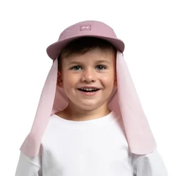 Casquette enfant protège-nuque Bimini - Buff - Solid Orchid