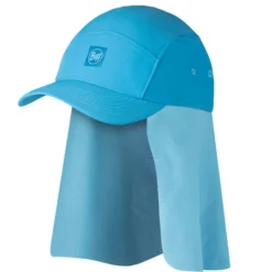 Casquette enfant protège-nuque Bimini - Buff - Solid Azure