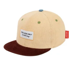 Casquette hiver enfant en velours - Hello Hossy - Sweet Almond